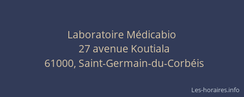 Laboratoire Médicabio