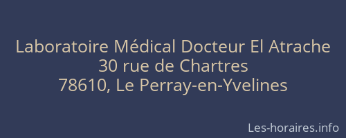 Laboratoire Médical Docteur El Atrache
