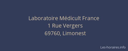 Laboratoire Médicult France