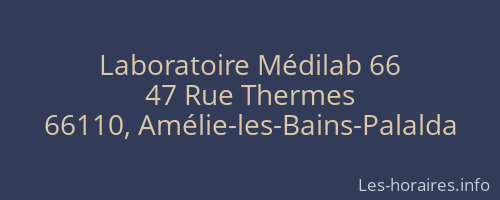 Laboratoire Médilab 66