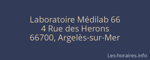 Laboratoire Médilab 66