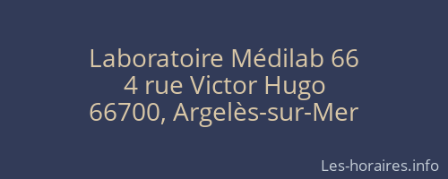 Laboratoire Médilab 66