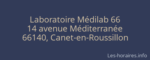 Laboratoire Médilab 66