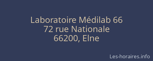 Laboratoire Médilab 66