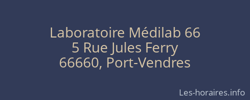 Laboratoire Médilab 66