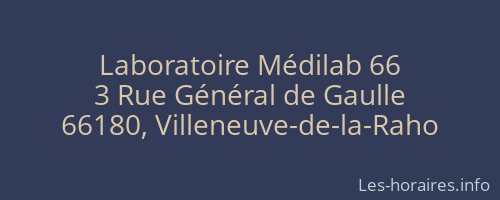 Laboratoire Médilab 66