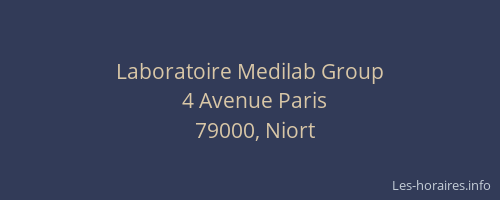 Laboratoire Medilab Group