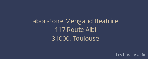Laboratoire Mengaud Béatrice