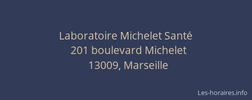 Laboratoire Michelet Santé