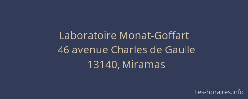 Laboratoire Monat-Goffart
