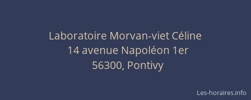 Laboratoire Morvan-viet C&eacute;line