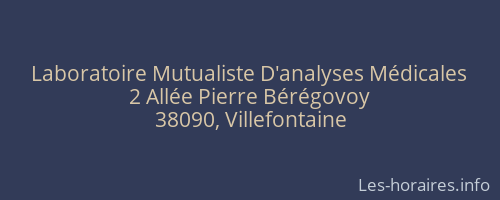 Laboratoire Mutualiste D'analyses Médicales
