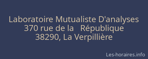Laboratoire Mutualiste D'analyses
