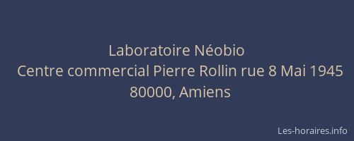 Laboratoire Néobio