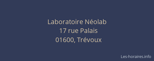 Laboratoire Néolab