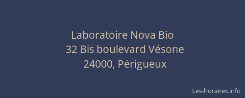 Laboratoire Nova Bio