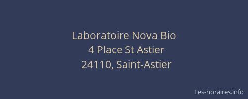 Laboratoire Nova Bio