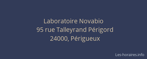 Laboratoire Novabio