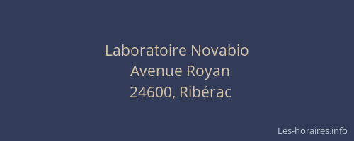 Laboratoire Novabio