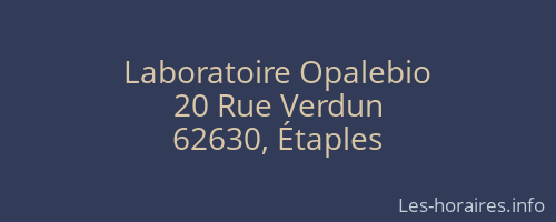 Laboratoire Opalebio