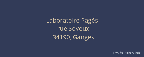 Laboratoire Pagés