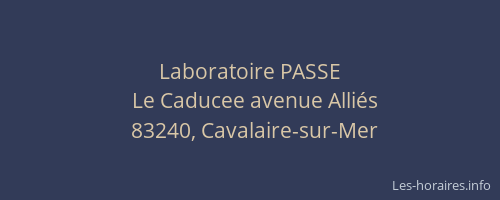 Laboratoire PASSE
