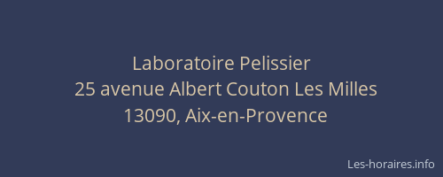 Laboratoire Pelissier