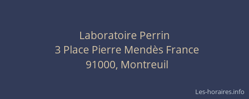 Laboratoire Perrin