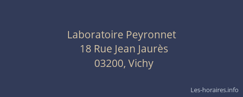 Laboratoire Peyronnet