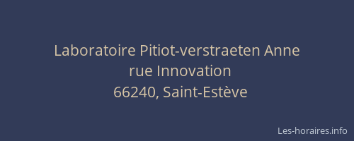 Laboratoire Pitiot-verstraeten Anne
