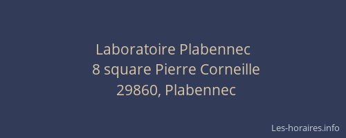 Laboratoire Plabennec