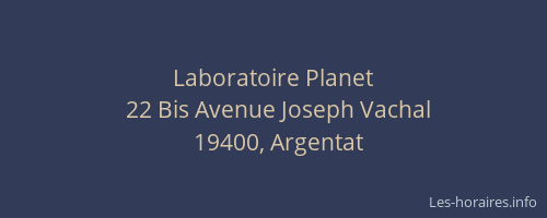 Laboratoire Planet