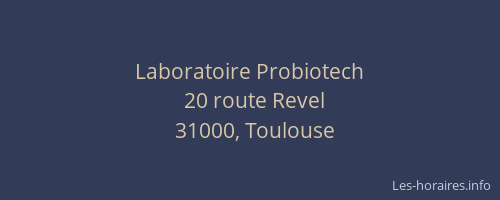 Laboratoire Probiotech