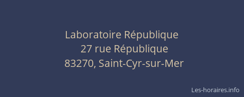 Laboratoire République