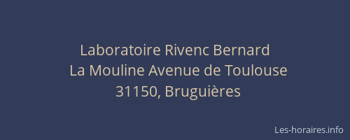 Laboratoire Rivenc Bernard