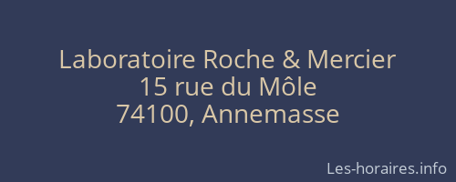 Laboratoire Roche & Mercier