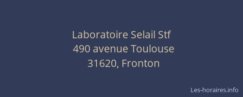 Laboratoire Selail Stf
