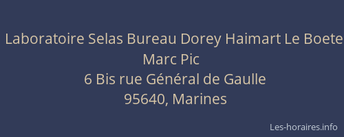 Laboratoire Selas Bureau Dorey Haimart Le Boete Marc Pic