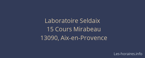 Laboratoire Seldaix