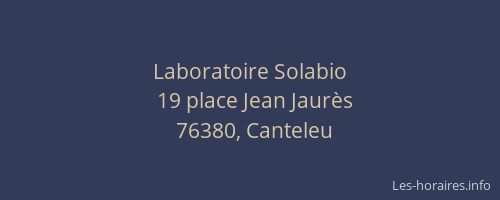 Laboratoire Solabio