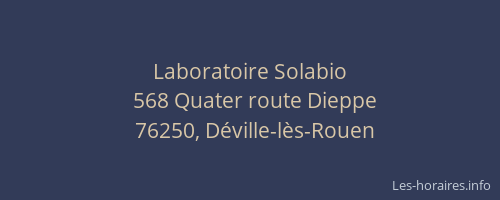 Laboratoire Solabio