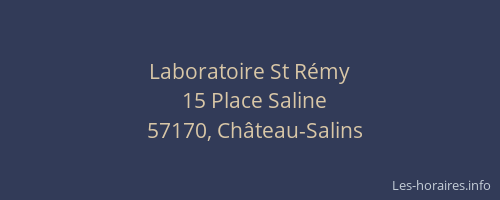 Laboratoire St Rémy