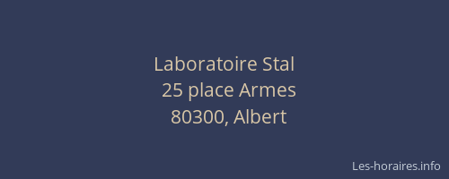 Laboratoire Stal