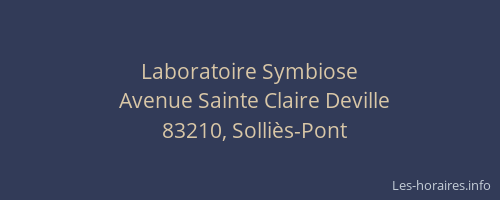 Laboratoire Symbiose