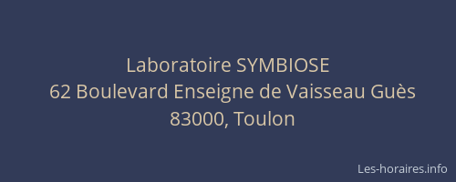 Laboratoire SYMBIOSE