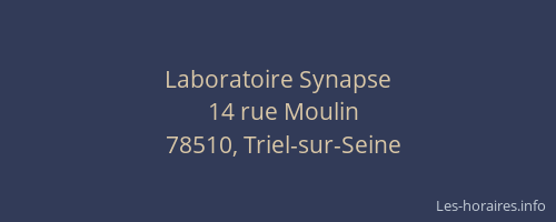 Laboratoire Synapse