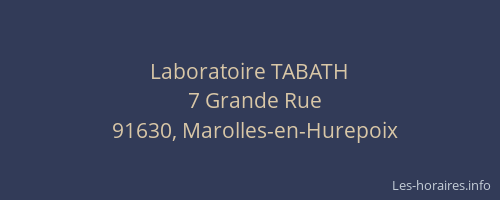 Laboratoire TABATH