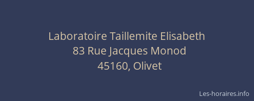 Laboratoire Taillemite Elisabeth