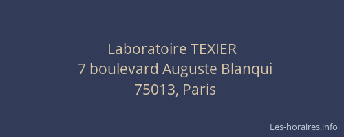 Laboratoire TEXIER