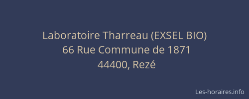 Laboratoire Tharreau (EXSEL BIO)